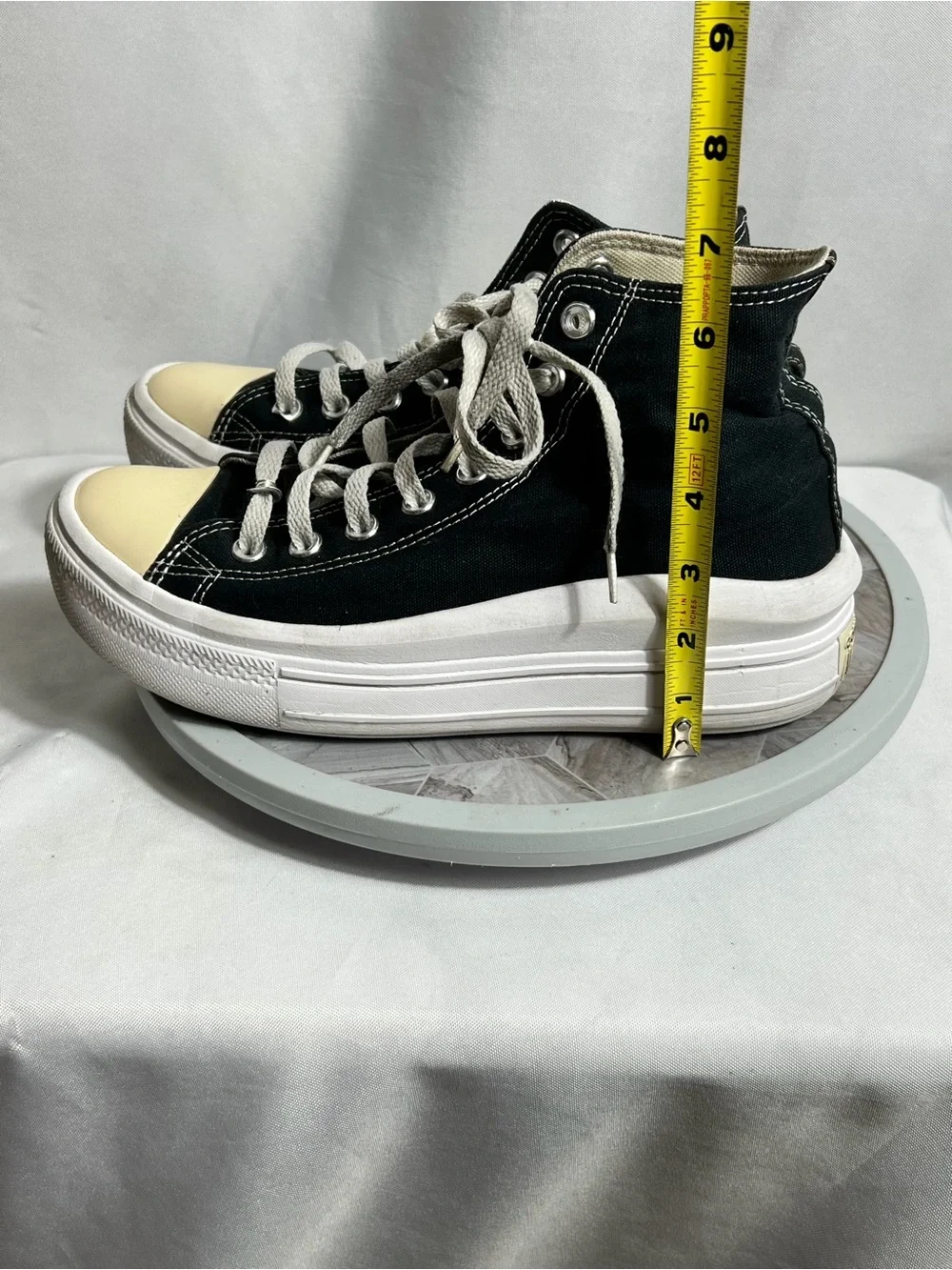 Converse Chuck Taylor All Star Move Platform High Top Black White Women’s Size 9 - Picture 9 of 9